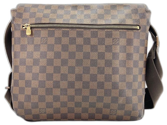 Borsa a Spalla Louis Vuitton Brooklyn MM - Marrone - vista 3
