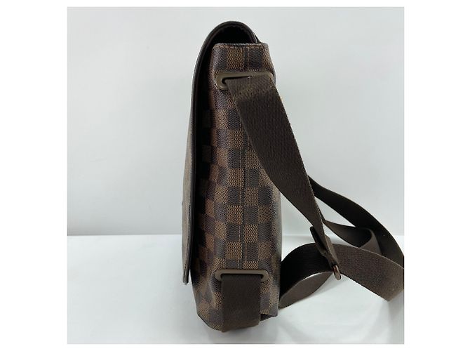 Borsa a Spalla Louis Vuitton Brooklyn MM - Marrone - vista 5