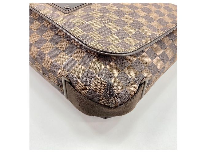 Borsa a Spalla Louis Vuitton Brooklyn MM - Marrone - vista 9