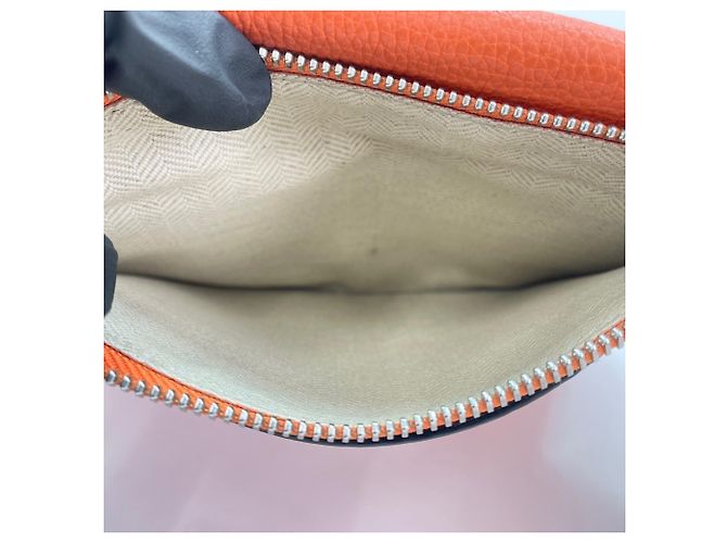 Marsupio militare Loewe in pelle arancione - vista 14