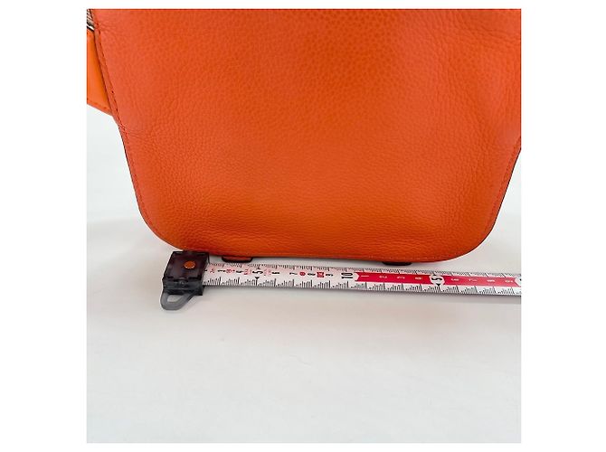 Marsupio militare Loewe in pelle arancione - vista 4