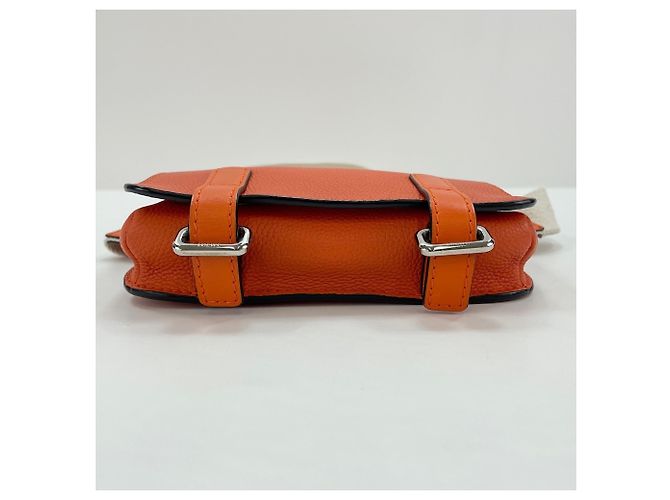 Marsupio militare Loewe in pelle arancione - vista 7