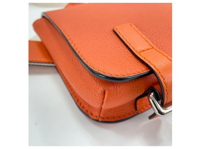 Marsupio militare Loewe in pelle arancione - vista 8