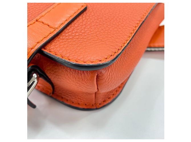 Marsupio militare Loewe in pelle arancione - vista 9