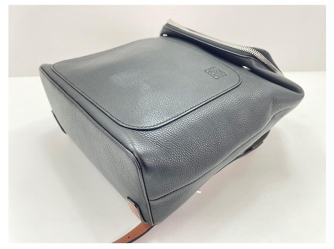 Zaino Loewe Goya in pelle nera Nero - vista 6