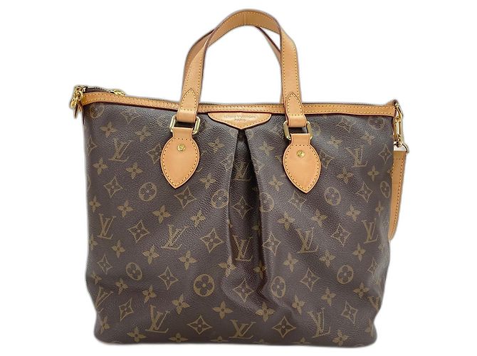Borsa Louis Vuitton Palermo PM Marrone - vista 2