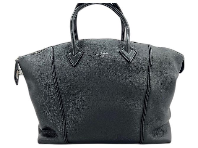 Borsa Louis Vuitton Lockit MM Nero - vista 2