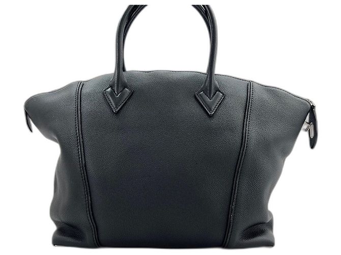 Borsa Louis Vuitton Lockit MM Nero - vista 3