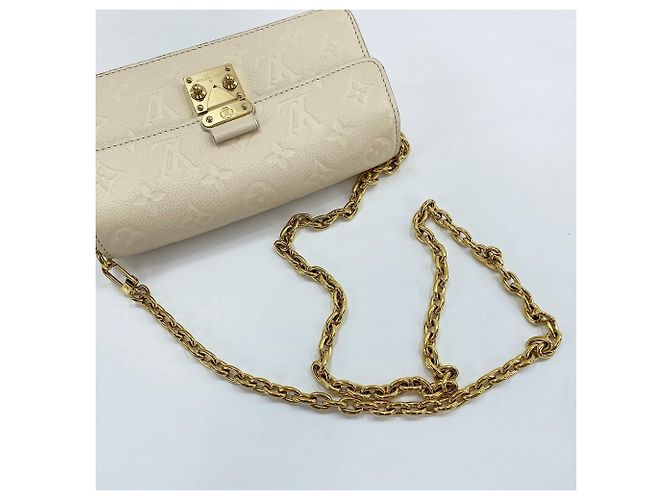 Portafoglio con catena Louis Vuitton Metis Shoulder Bag Beige - vista 10
