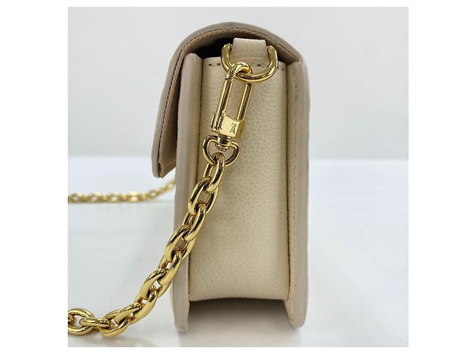 Portafoglio con catena Louis Vuitton Metis Shoulder Bag Beige - vista 5