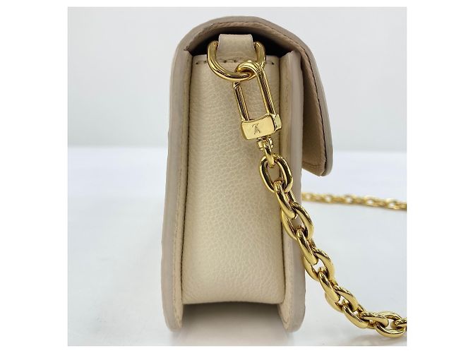 Portafoglio con catena Louis Vuitton Metis Shoulder Bag Beige - vista 6