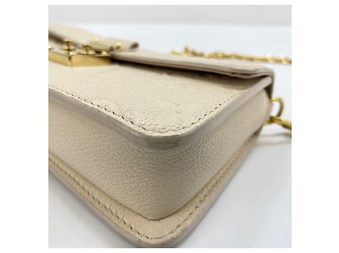 Portafoglio con catena Louis Vuitton Metis Shoulder Bag Beige - vista 9