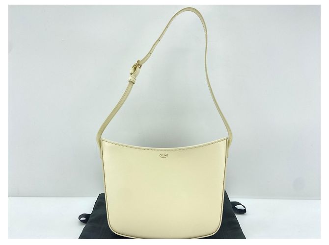 Céline Borsa Clock Medium di Celine - Borsa a tracolla in pelle beige - vista 10