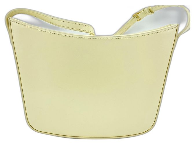Céline Borsa Clock Medium di Celine - Borsa a tracolla in pelle beige - vista 2