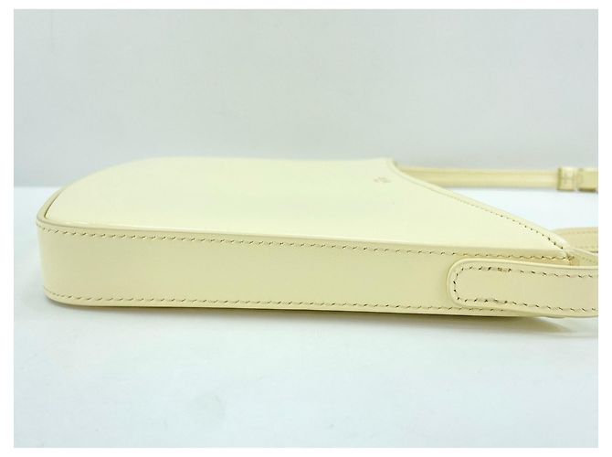 Céline Borsa Clock Medium di Celine - Borsa a tracolla in pelle beige - vista 4