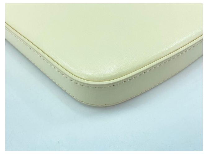 Céline Borsa Clock Medium di Celine - Borsa a tracolla in pelle beige - vista 7