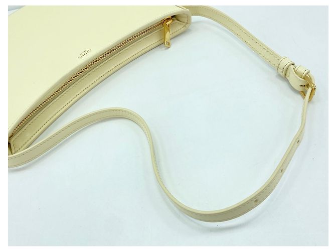 Céline Borsa Clock Medium di Celine - Borsa a tracolla in pelle beige - vista 8