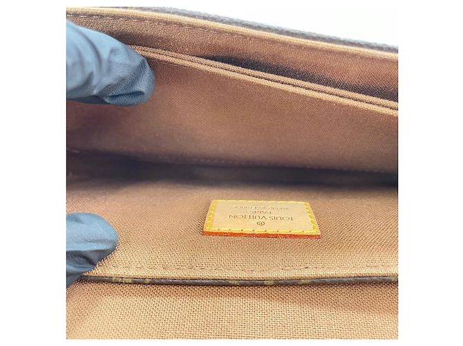 Borsa a Spalla Louis Vuitton Marelle Marrone - vista 12