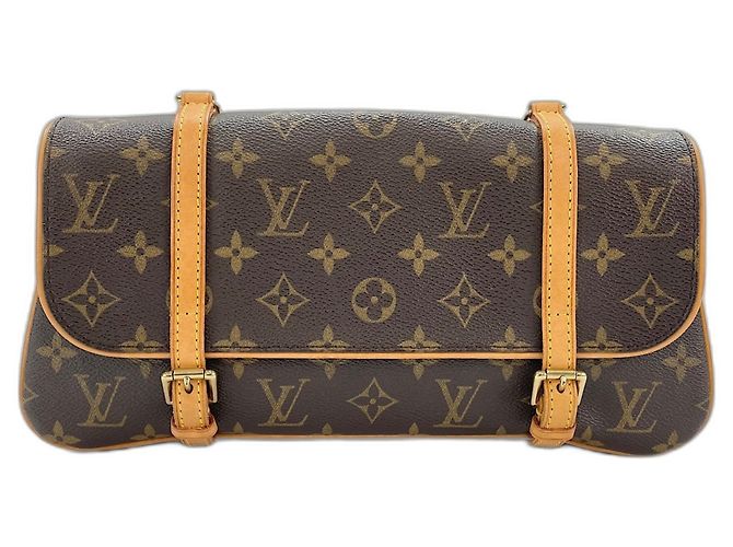 Borsa a Spalla Louis Vuitton Marelle Marrone - vista 2