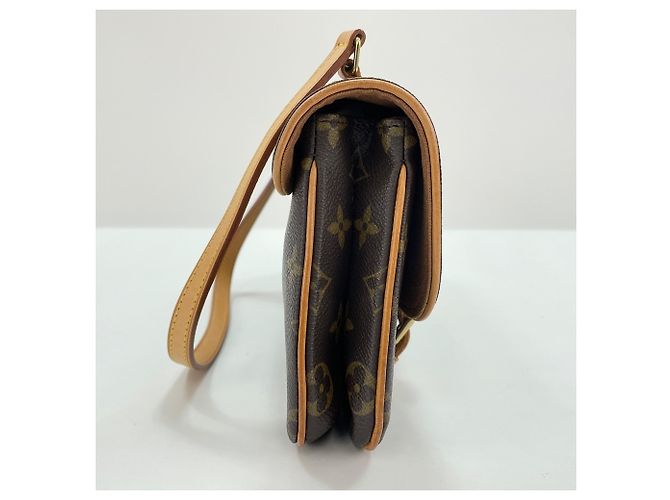 Borsa a Spalla Louis Vuitton Marelle Marrone - vista 6