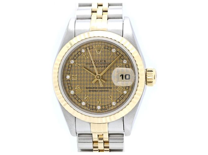 Rolex Datejust Diamond Houndstooth Damenuhr - vista 2