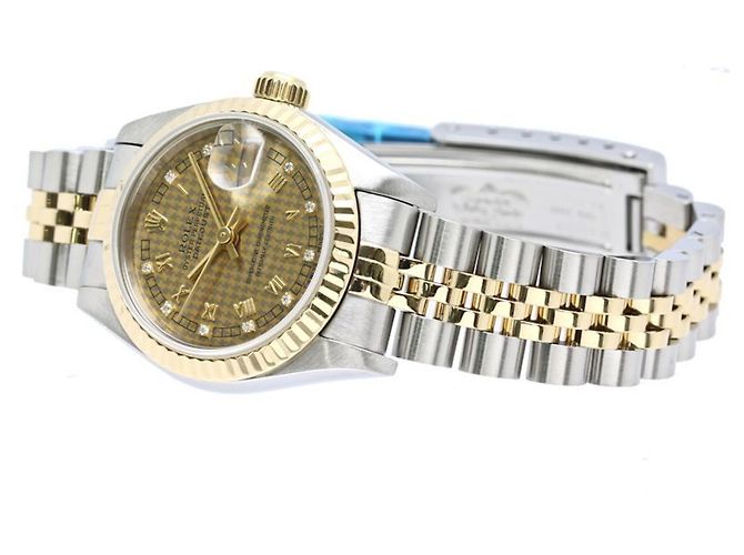 Rolex Datejust Diamond Houndstooth Damenuhr - vista 3