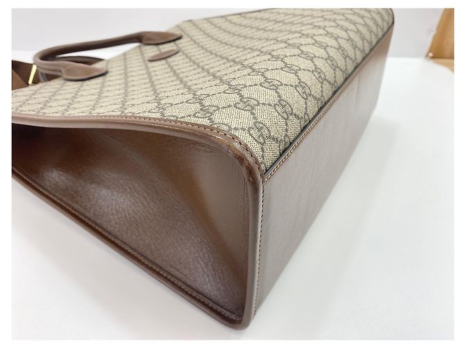 Borsa 2-Way Gucci GG Supreme Marrone - vista 6