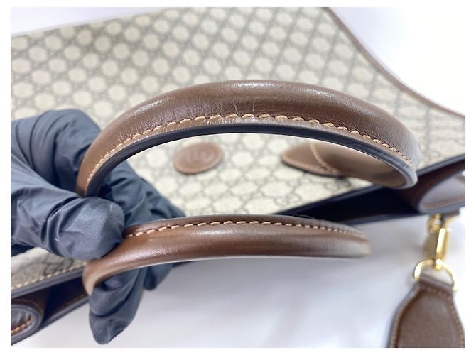 Borsa 2-Way Gucci GG Supreme Marrone - vista 8