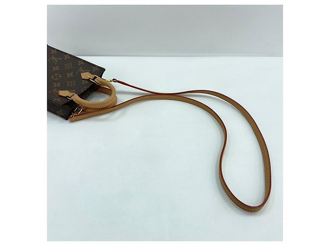 Borsa Louis Vuitton Petite Sac Plat Marrone - vista 10