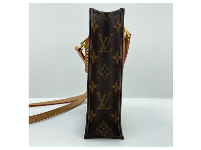 Borsa Louis Vuitton Petite Sac Plat Marrone - vista 5