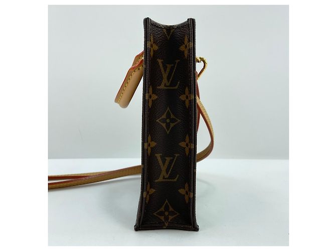 Borsa Louis Vuitton Petite Sac Plat Marrone - vista 6