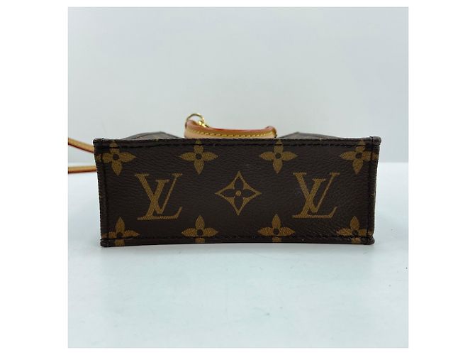 Borsa Louis Vuitton Petite Sac Plat Marrone - vista 7