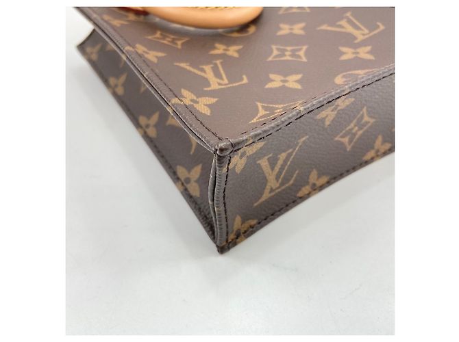 Borsa Louis Vuitton Petite Sac Plat Marrone - vista 8
