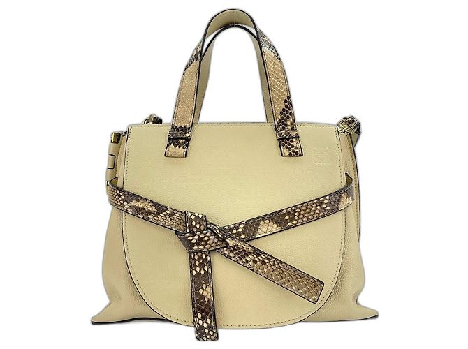 Loewe Gate Top Handle Handtasche Beige - Ansicht 2