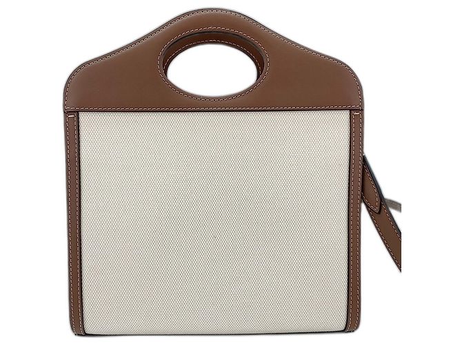 Borsa a 2 vie Burberry Mini Pocket Bag Marrone - vista 3
