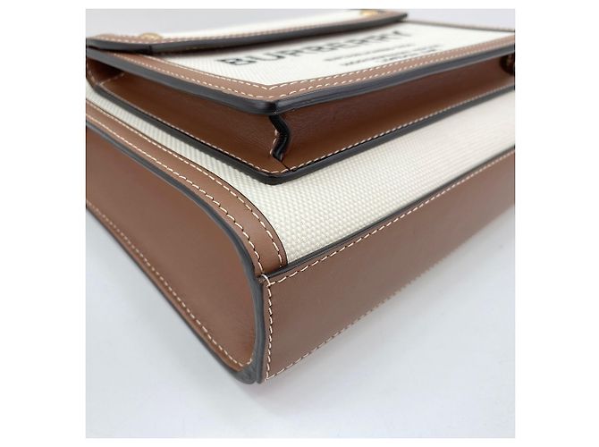Borsa a 2 vie Burberry Mini Pocket Bag Marrone - vista 9