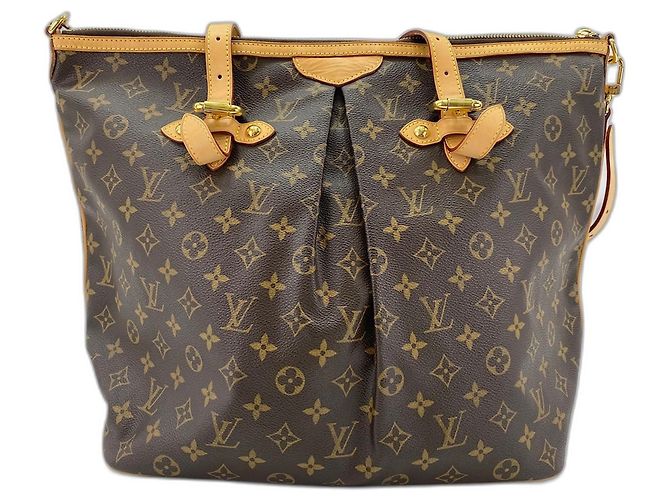 Borsa Tote Louis Vuitton Palermo GM Marrone - vista 3
