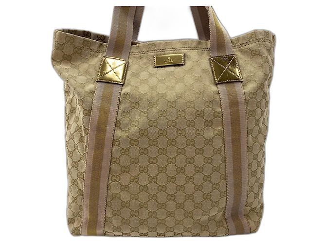 Borsa tote Gucci beige - vista 2