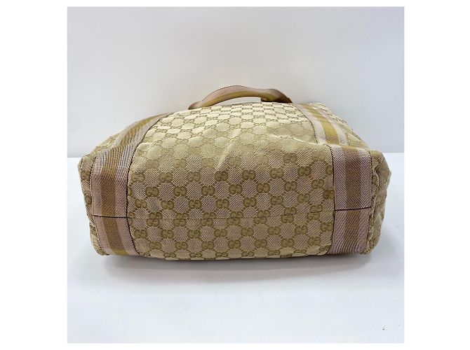 Borsa tote Gucci beige - vista 7