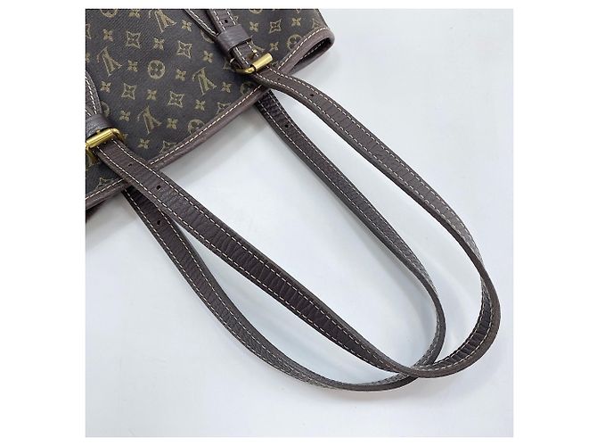 Borsa Tote Louis Vuitton Run Bucket PM Marrone - vista 10
