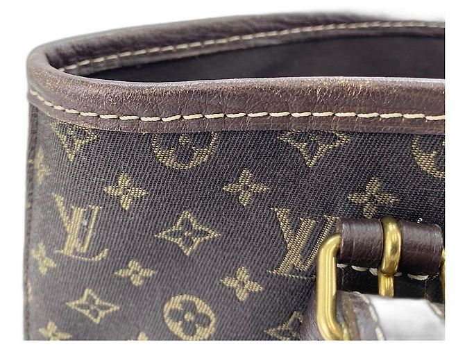 Borsa Tote Louis Vuitton Run Bucket PM Marrone - vista 13