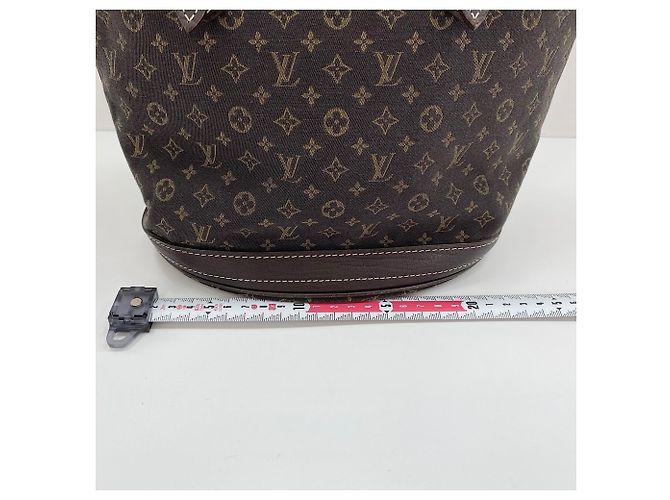Borsa Tote Louis Vuitton Run Bucket PM Marrone - vista 4