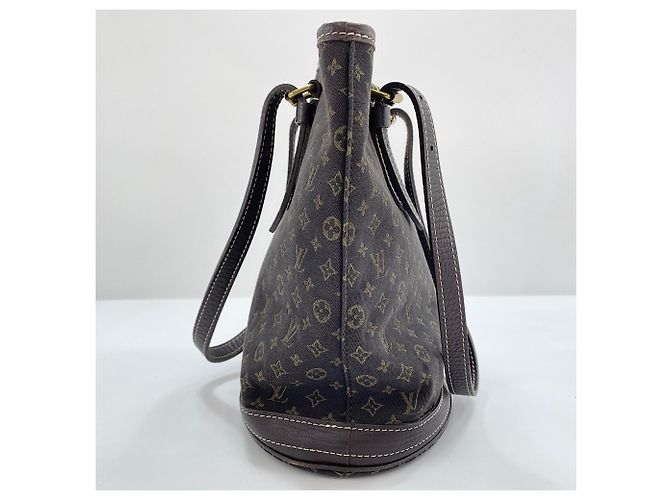 Borsa Tote Louis Vuitton Run Bucket PM Marrone - vista 5
