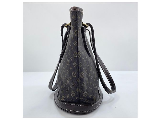 Borsa Tote Louis Vuitton Run Bucket PM Marrone - vista 6