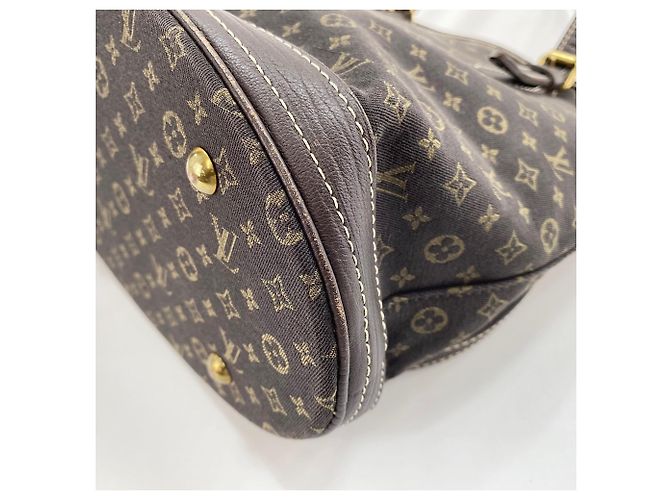 Borsa Tote Louis Vuitton Run Bucket PM Marrone - vista 9