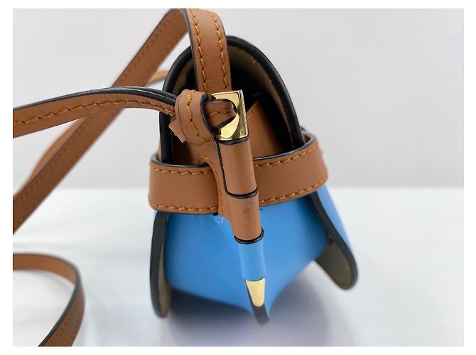 Borsa Loewe Mini Gate in pelle marrone - vista 4