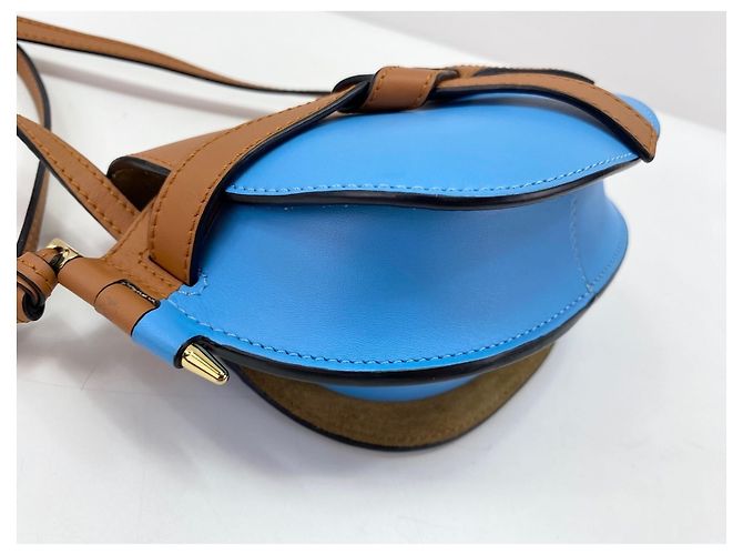 Borsa Loewe Mini Gate in pelle marrone - vista 6