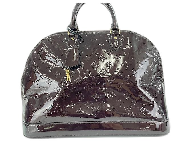 Borsa Louis Vuitton Alma GM Porpora - vista 2