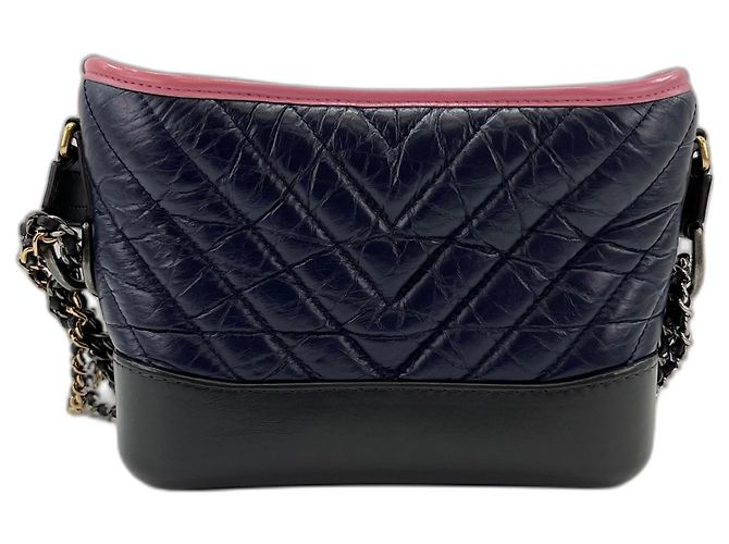 Chanel Gabrielle Schultertasche Marineblau - Ansicht 3