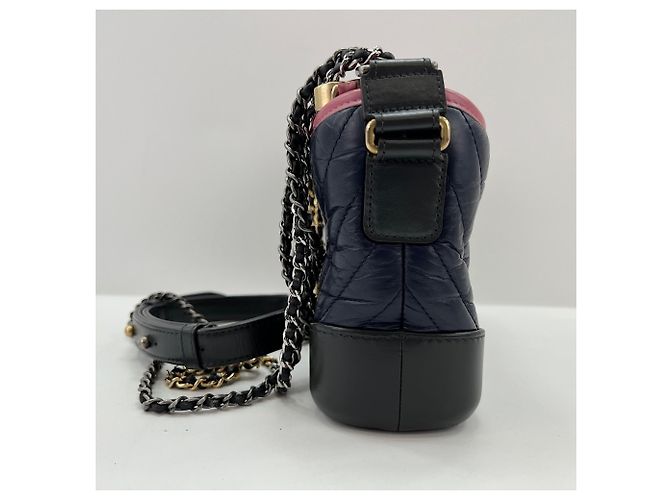 Chanel Gabrielle Schultertasche Marineblau - Ansicht 6